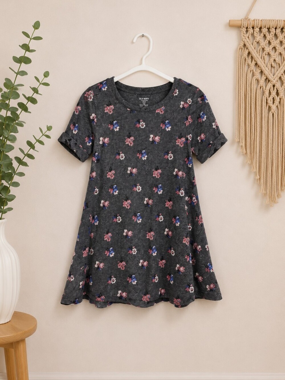 Floral Cuffed Sleeve Sundress